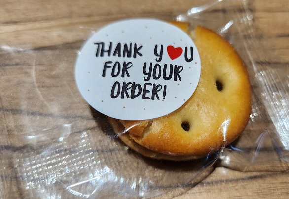 a thank you cookie