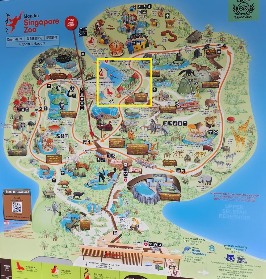 Map of Singapore zoo