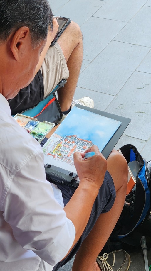 Street Artists at Chinatown Point