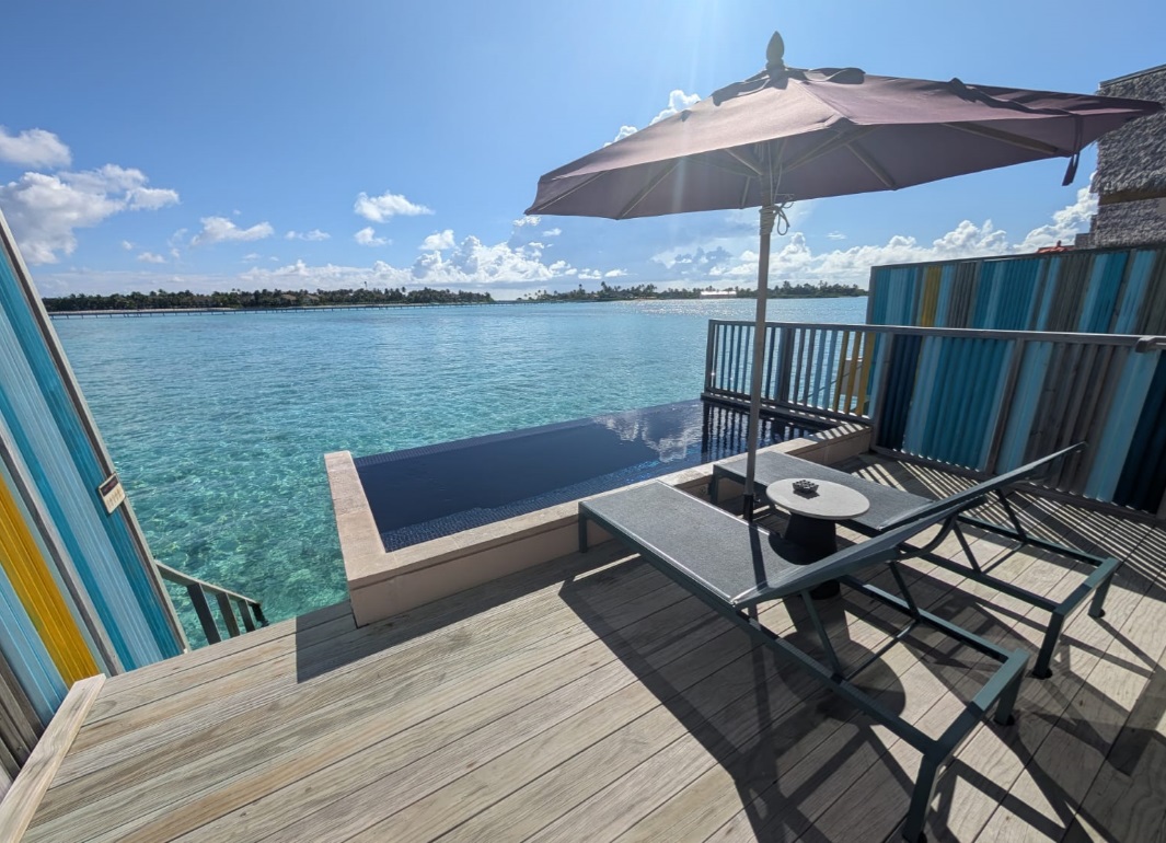 Maldives overwater villa with private pool