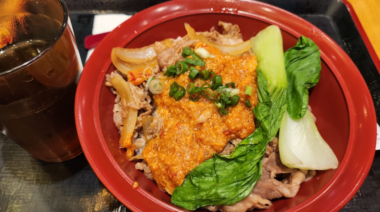 Chili Crab Gyudon at Sukiya