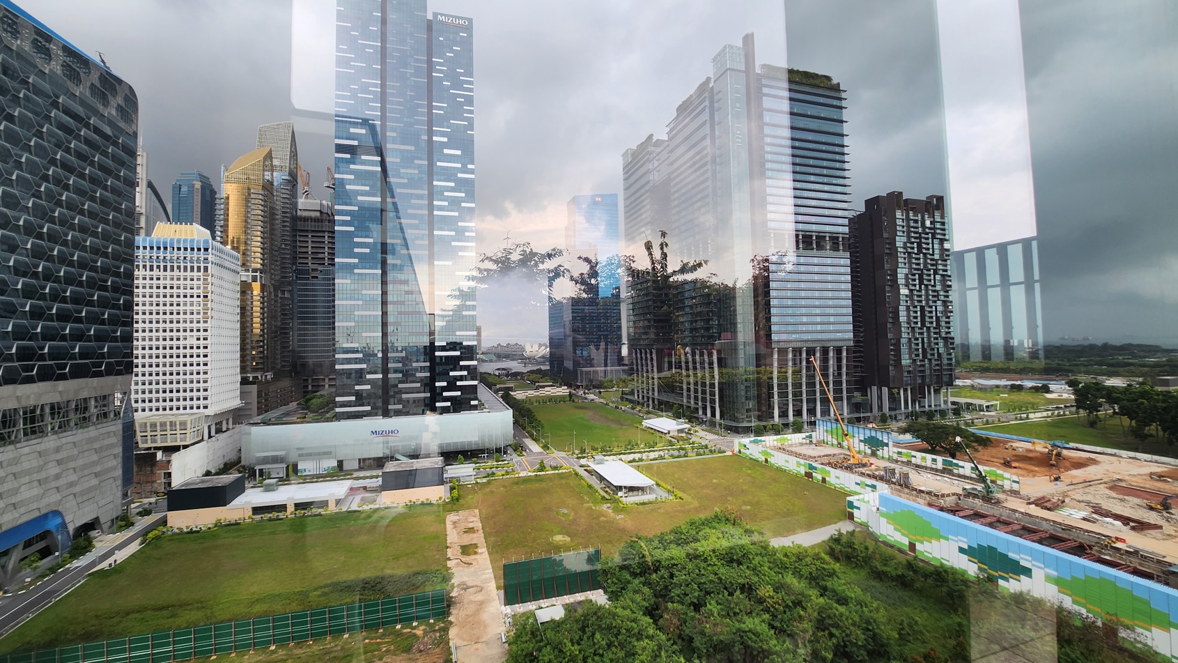 Scenery from roof garden of Singapore Chinese Cultural Centre