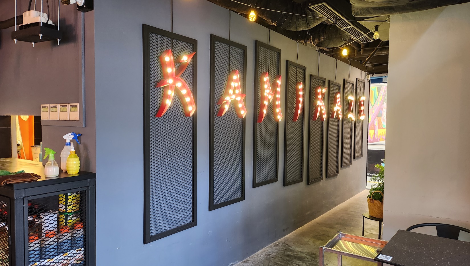 Interior of Kamikaze Asian Tapas Bar