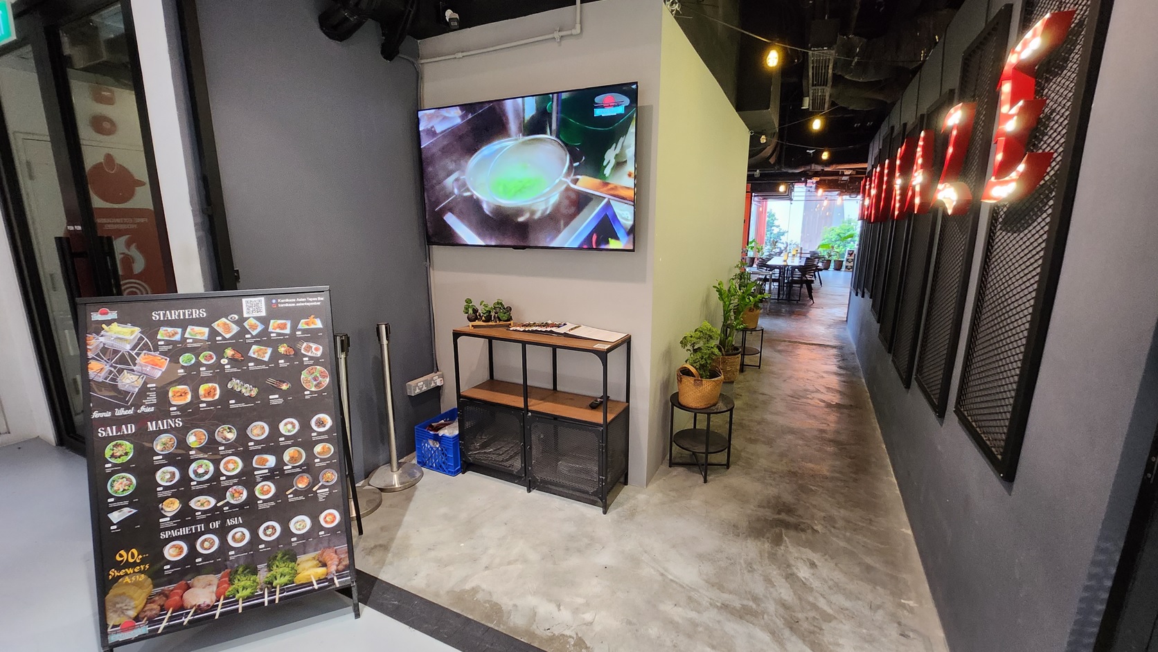 Interior of Kamikaze Asian Tapas Bar