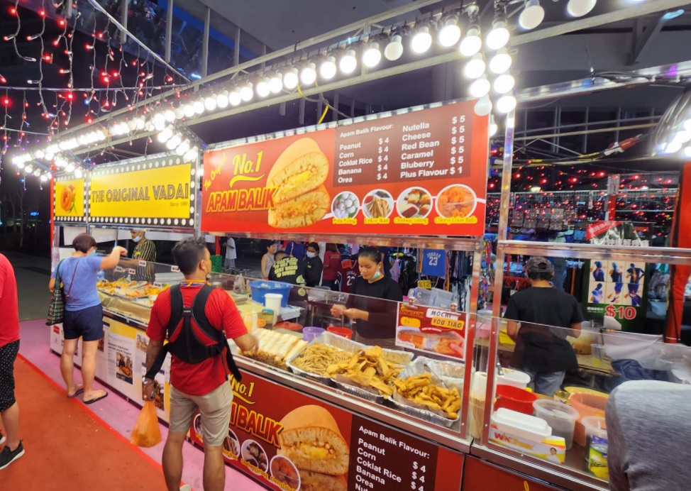 Food at Bedok Central Chinese New Year Pasar Malam