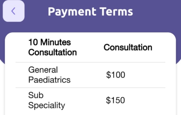 Telemedicine Healthway Medical paediatrician costs