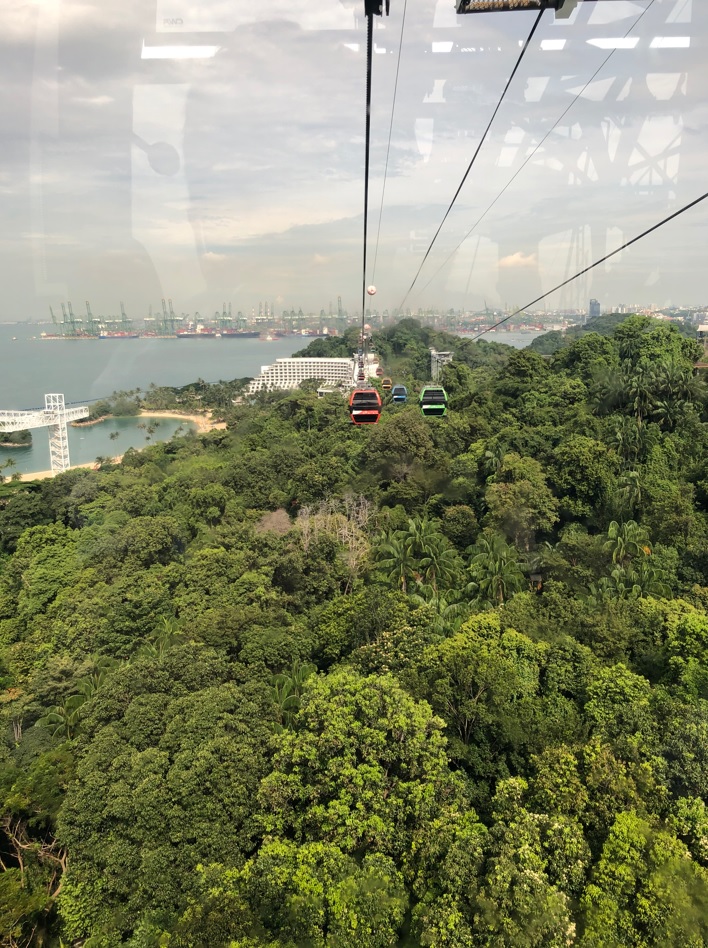 Cable Car ride in Sentosa